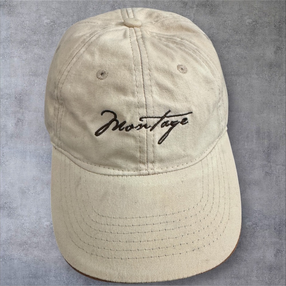 Montage Resort Palmetto Bluff Hat One Size Tan Embroidered Dad Cap